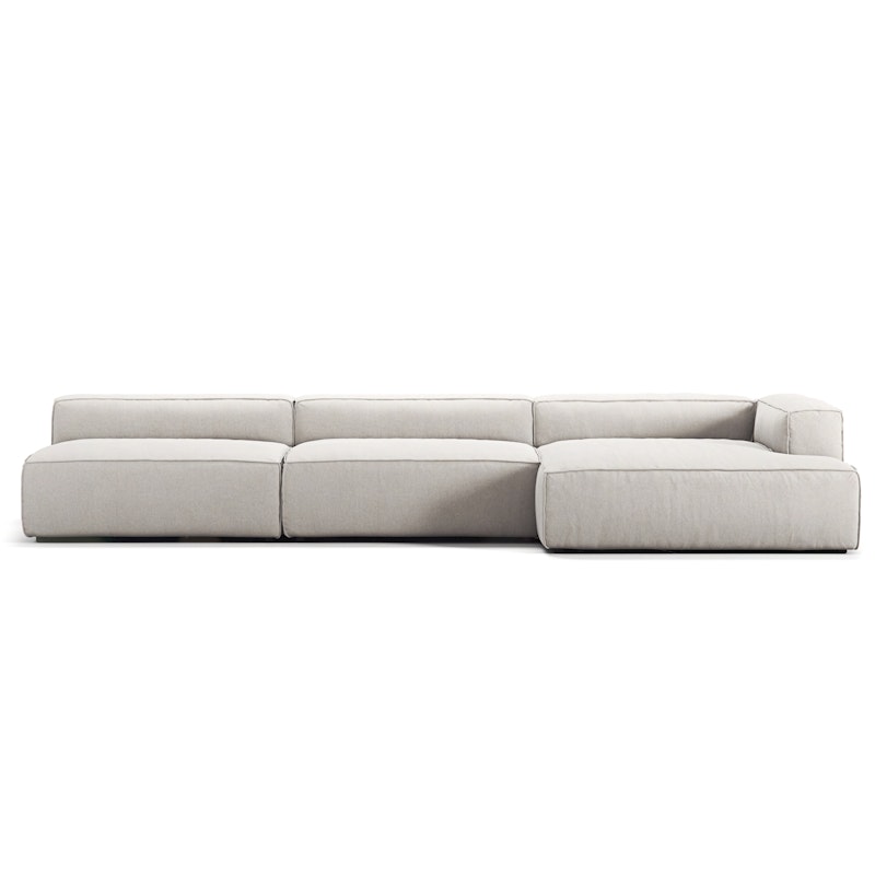 Grand 5 Seater Sofa chaise Longue Right, Moon White