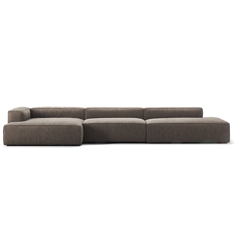 Grand 5-Sitzer-Sofa offener abschluss Rechts, Mole Brown