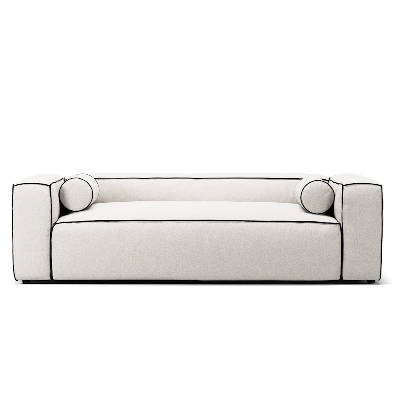 Grand Hue 2-Seater Sofa, Steam White / Mine Graphite