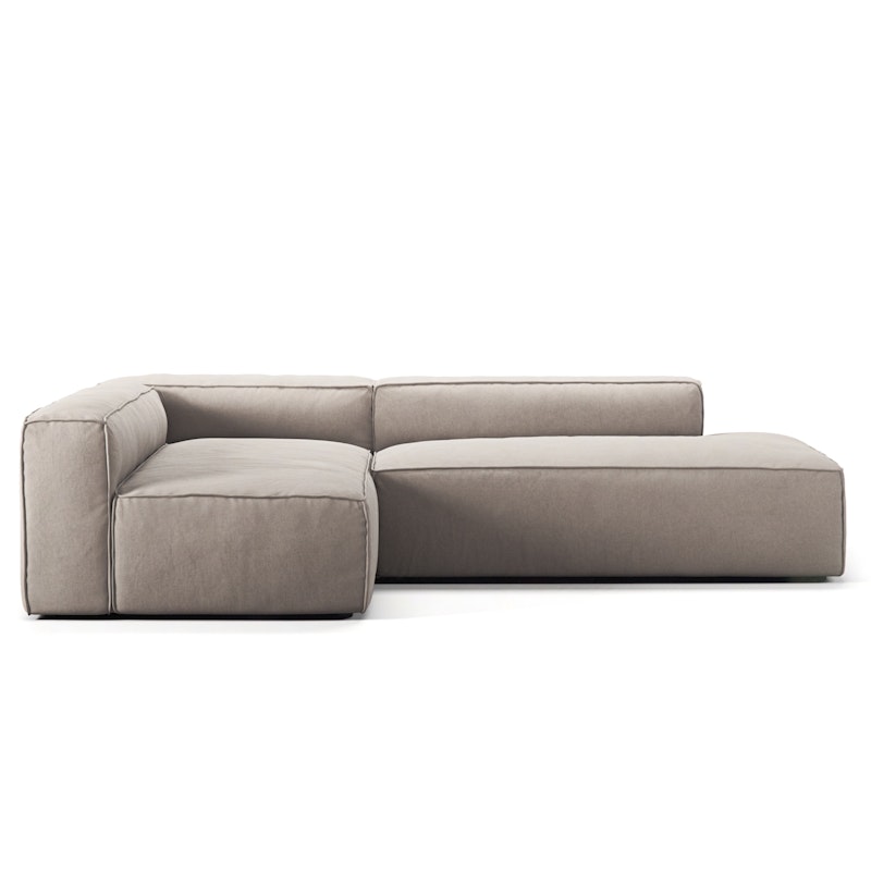 Grand Loungesofa 3-Sitzer offener abschluss Rechts, Sandshell Beige