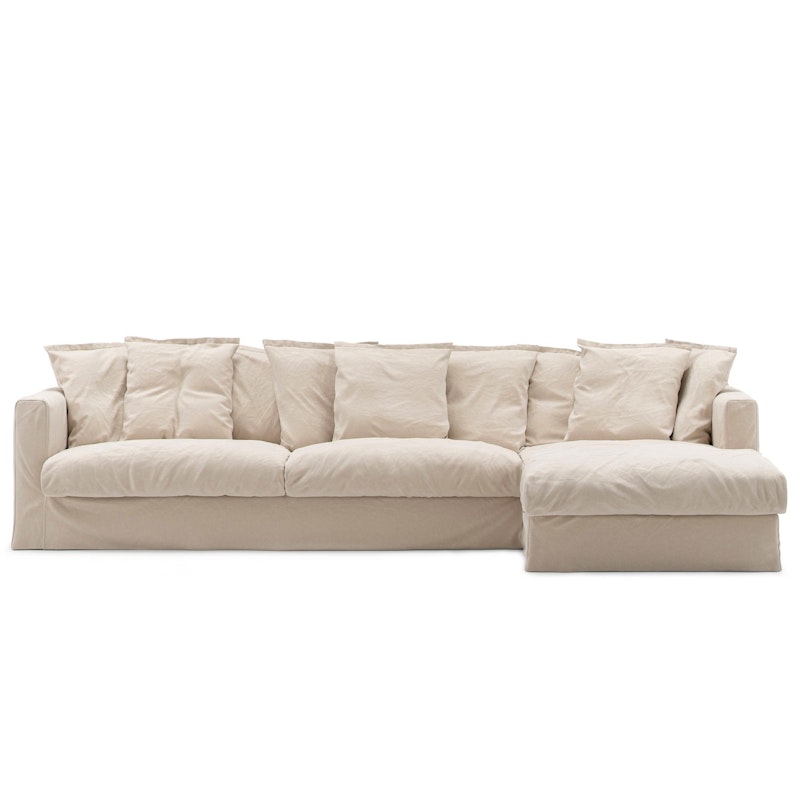 Bezug Für Le Grand Air 3-Sitzer-Sofa Baumwolle Divan Rechts, Beige