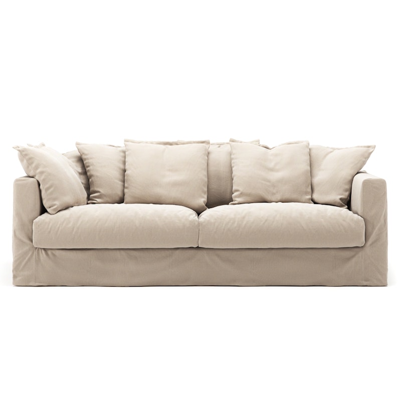 Le Grand Air 3-Sitzer-Sofa Baumwolle, Beige