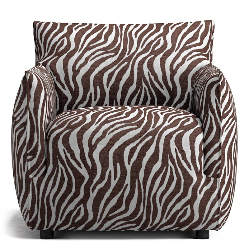 Le Petite Armchair Zebra, Brown / White