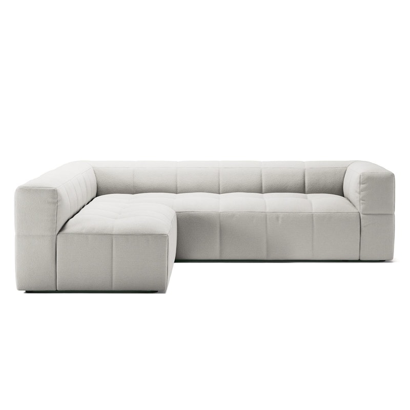 Mure 3-Seater Sofa With Open End Left, Steam White