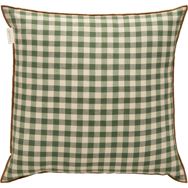 Outline Check Cushion 50x50 cm, Green