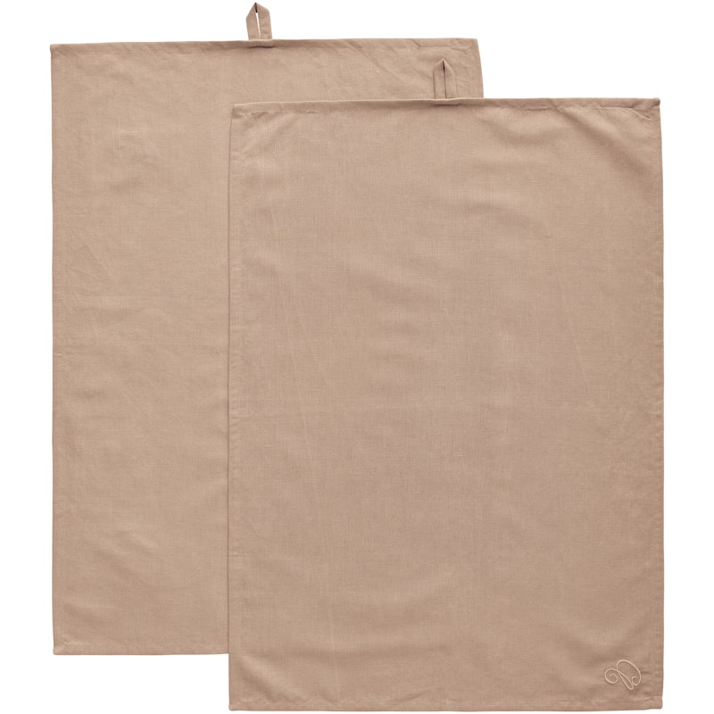 Sienna Geschirrtuch 50x70 cm 2-er Set, Taupe