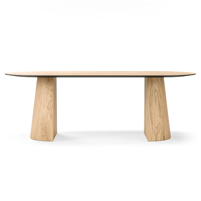 Social Dining Table Natural Oak, 220 cm