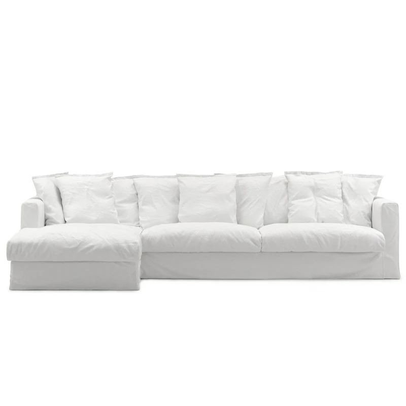 Upholstery For Le Grand Air 3-seater Sofa Cotton Divan Left, White