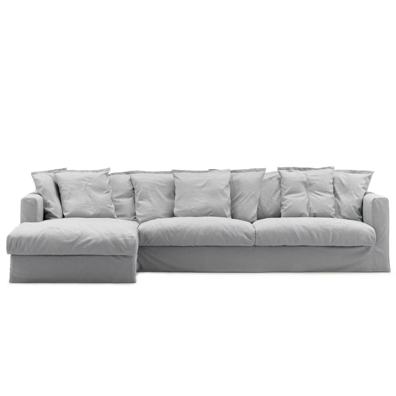 Upholstery For Le Grand Air 3-seater Sofa Cotton Divan Left, Light Grey