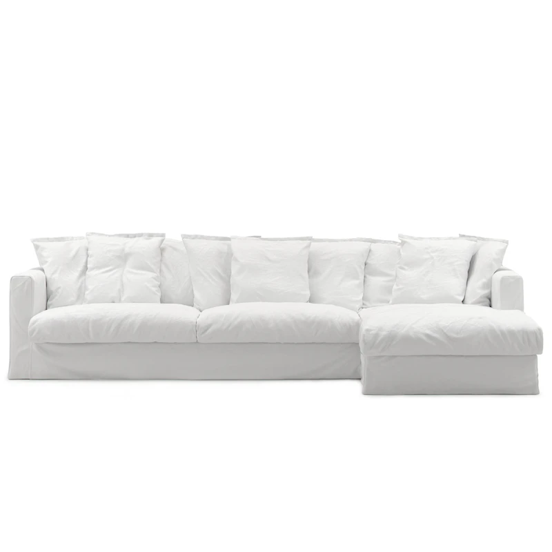 Upholstery For Le Grand Air 3-seater Sofa Cotton Divan Right, White