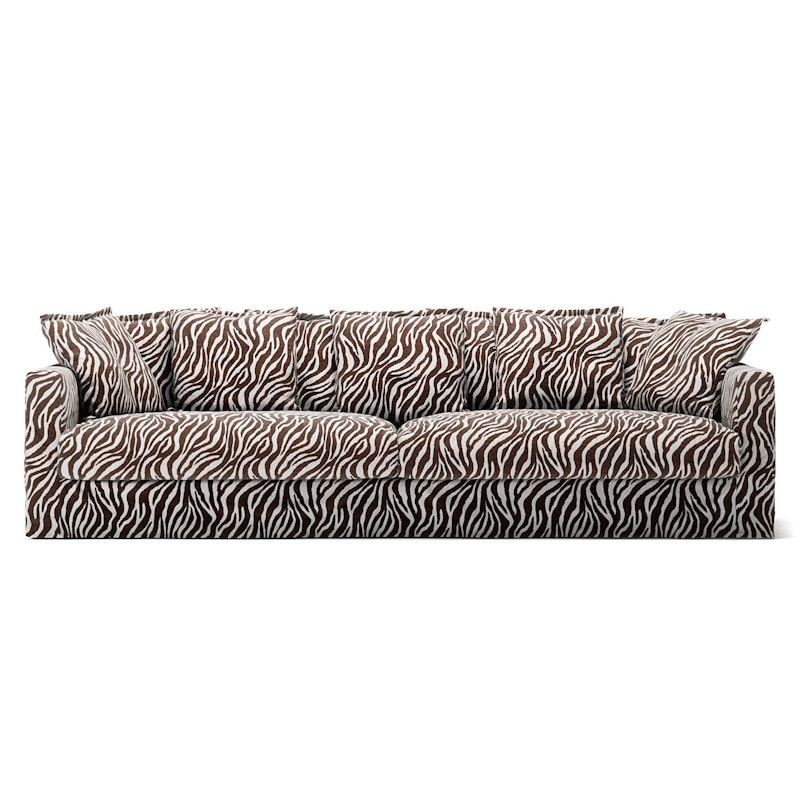 Upholstery For Le Grand Air 4-seater Sofa Chenille, Zebra