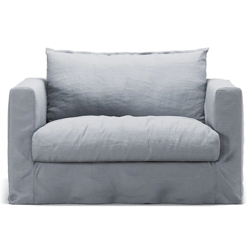 Upholstery For Le Grand Air Nou Love Seat Linen, Nordic Sky