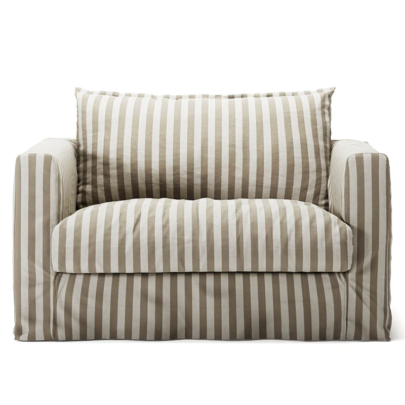 Upholstery For Le Grand Air Nou Love Seat Linen, Gentle Ribbon