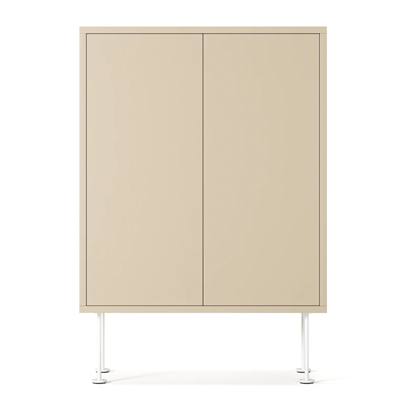 Vogue 64 Cabinet, Sand / White