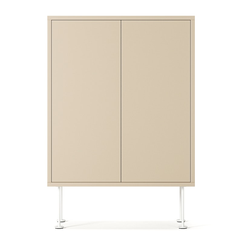 Vogue 64 Cabinet, Sand / White