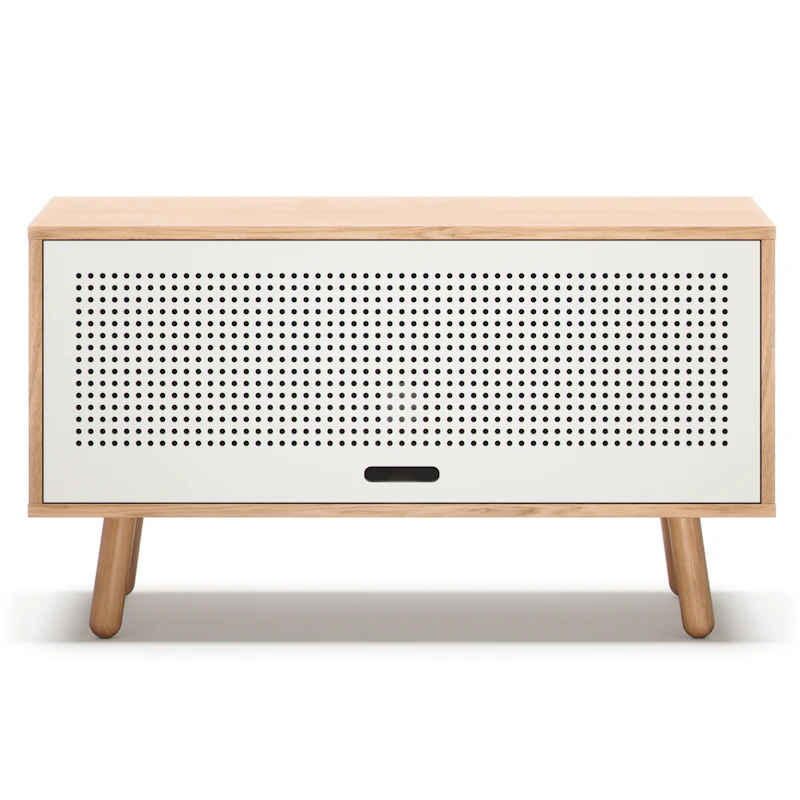 Ray Media Bench 100 cm, Oak / White