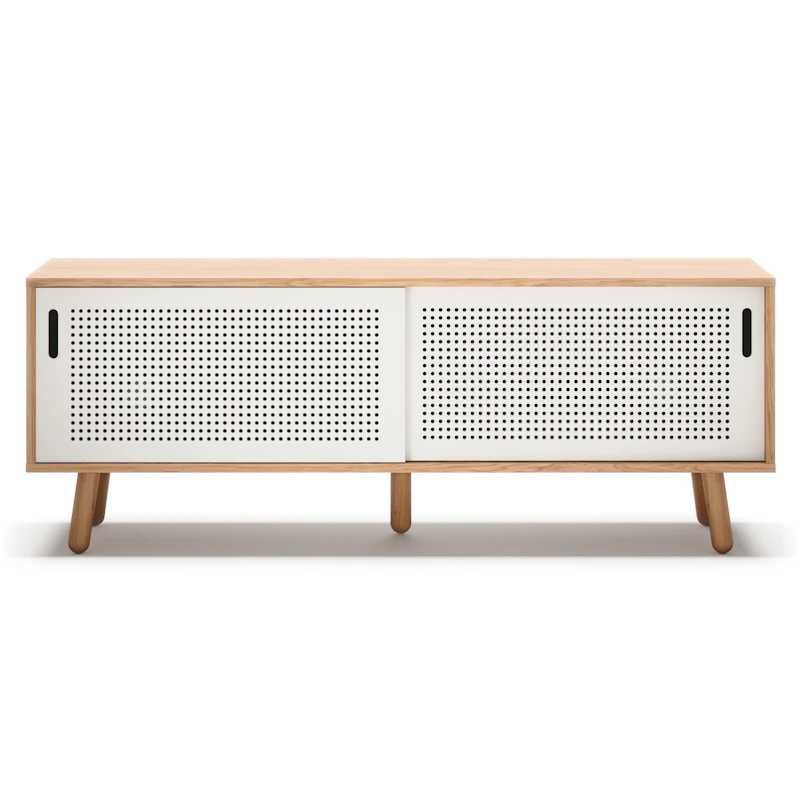 Ray Media Bench 150 cm, Oak / White