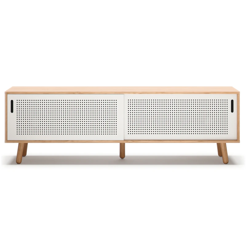Ray Media Bench 180 cm, Oak / White
