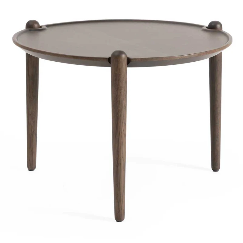Aria Coffee Table Ø50 Low, Dark Oak