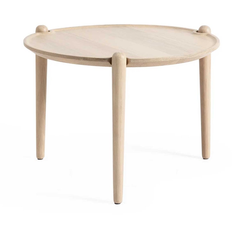 Aria Coffee Table Ø50 Low, Light Oak