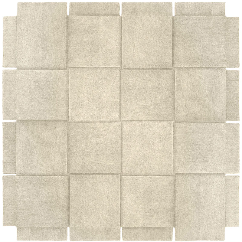 Basket Rug Beige, 245x245 cm
