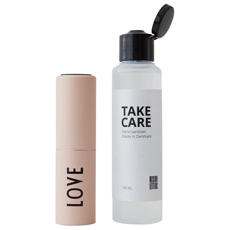 Take Care Hand Sanitiser + dispenser, Love