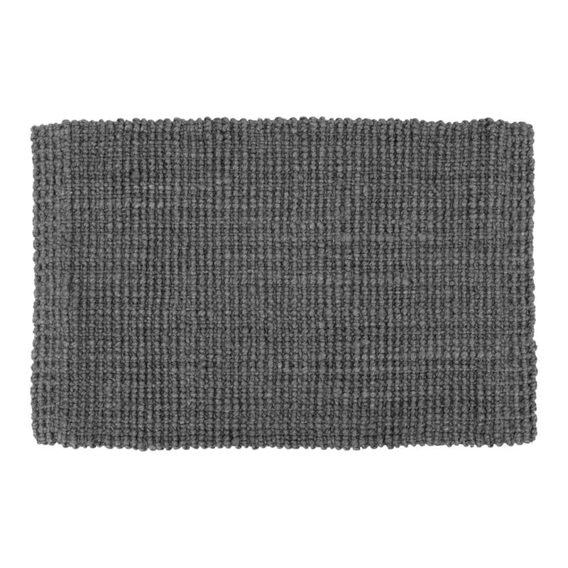 Jute Fußabtreter 60x90 cm, Lead Grey