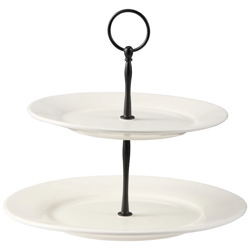 Kafi Cake Stand White, 2 Tiers
