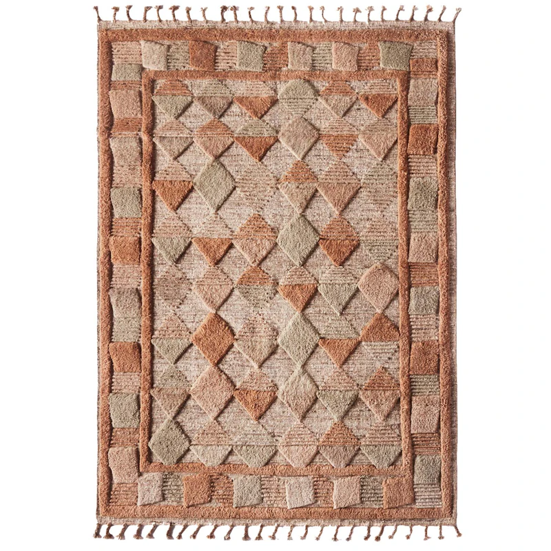 Lisboa Wool Rug 200x300 cm, Multi Amber