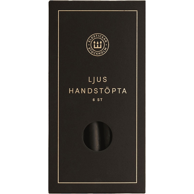 Taper Candles 6-pack, Black