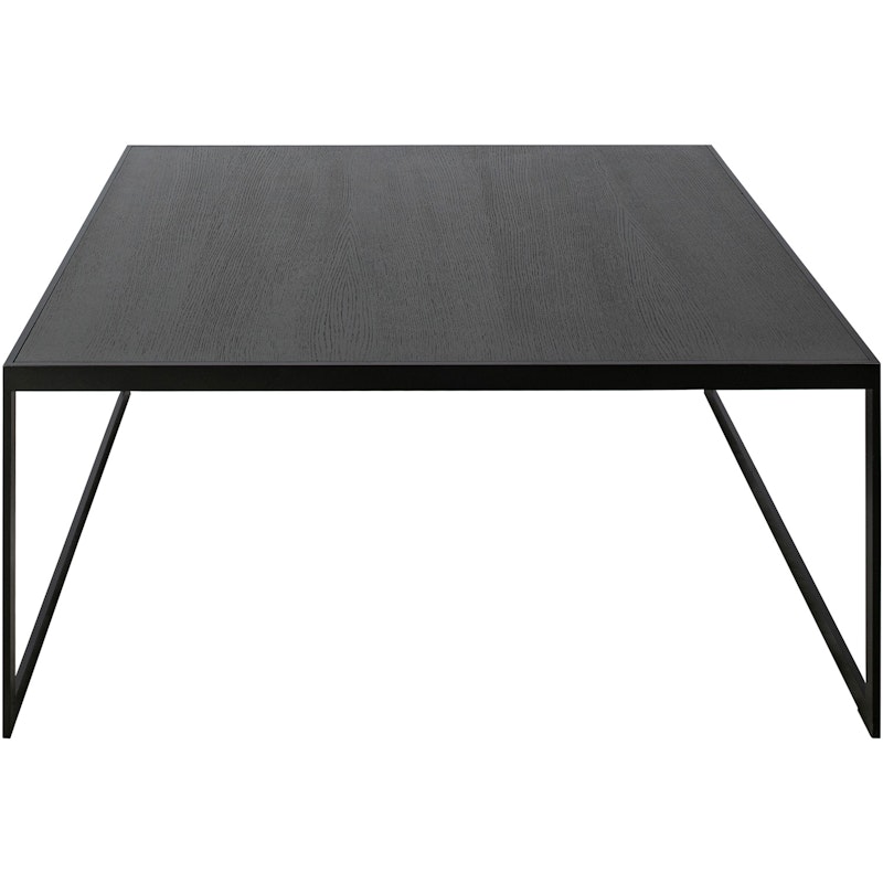 Square Kaffeetisch, 102x102 cm, Schwarz/In Schwarzer Eiche