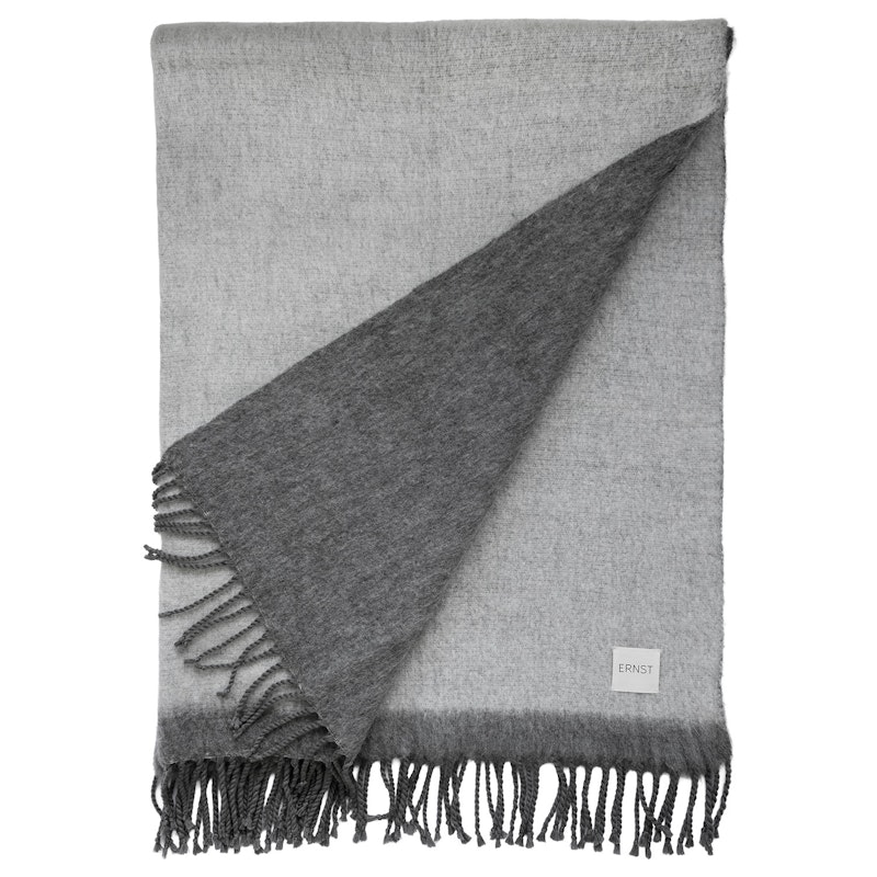 Blanket 130X170 cm, Grey/Dark Grey