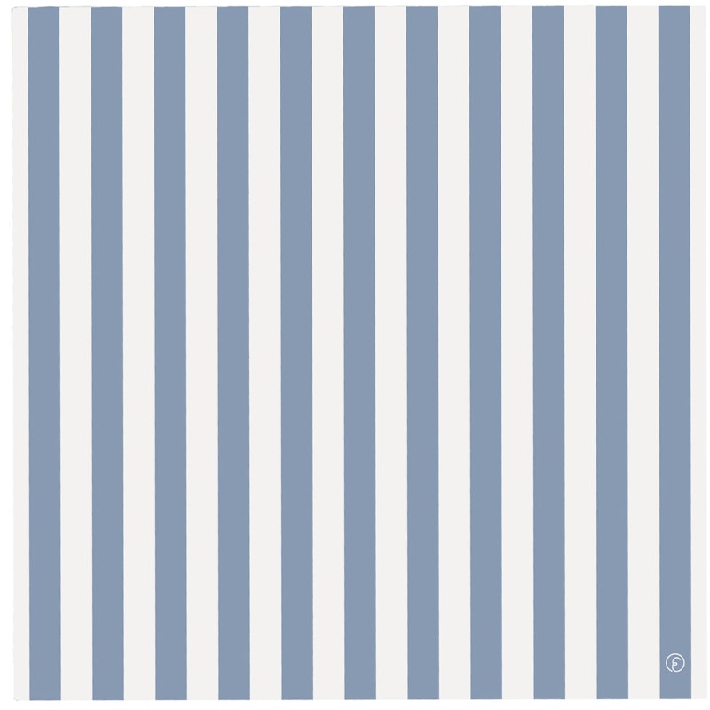 Napkins 33x33 cm, White/Light Blue