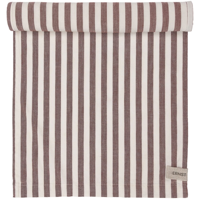 Table Runner Wide Stripes 45x250 cm, Red / White