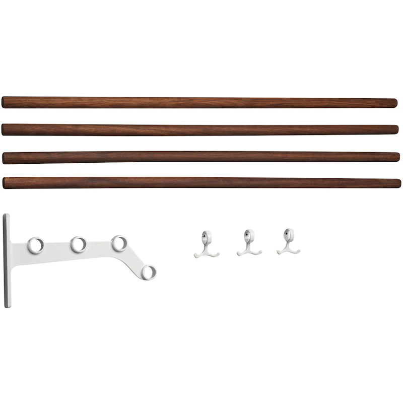 Nostalgi 291 Extension Part For Hat Rack, White / Walnut