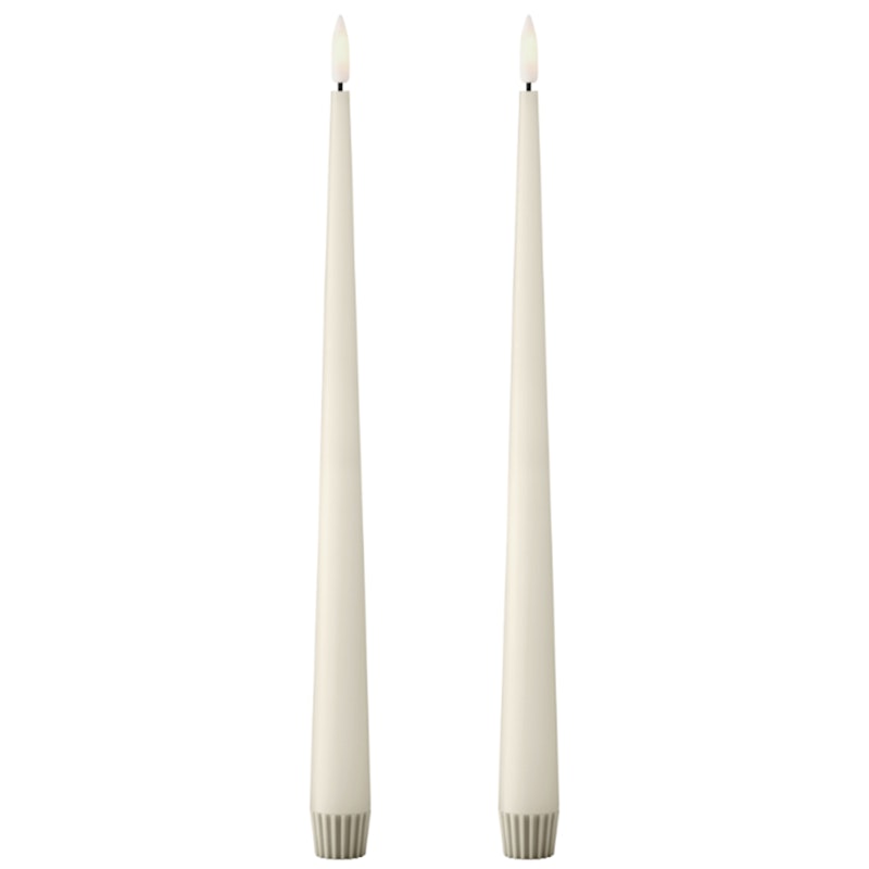 Led-Kerzen 2-er Set 30 cm, Ivory