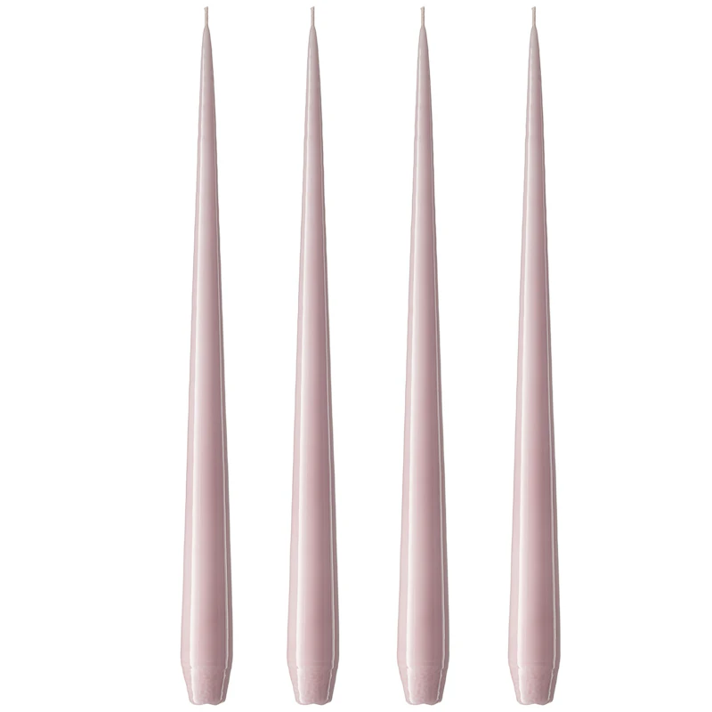 Taper Candle Lacquered 32 cm 4-pack, Soft Rose