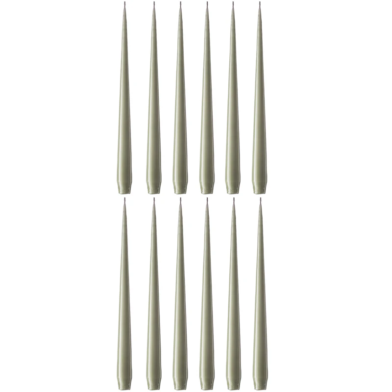 Taper Candles Lacquered 32 cm 12-pack, Artichoke