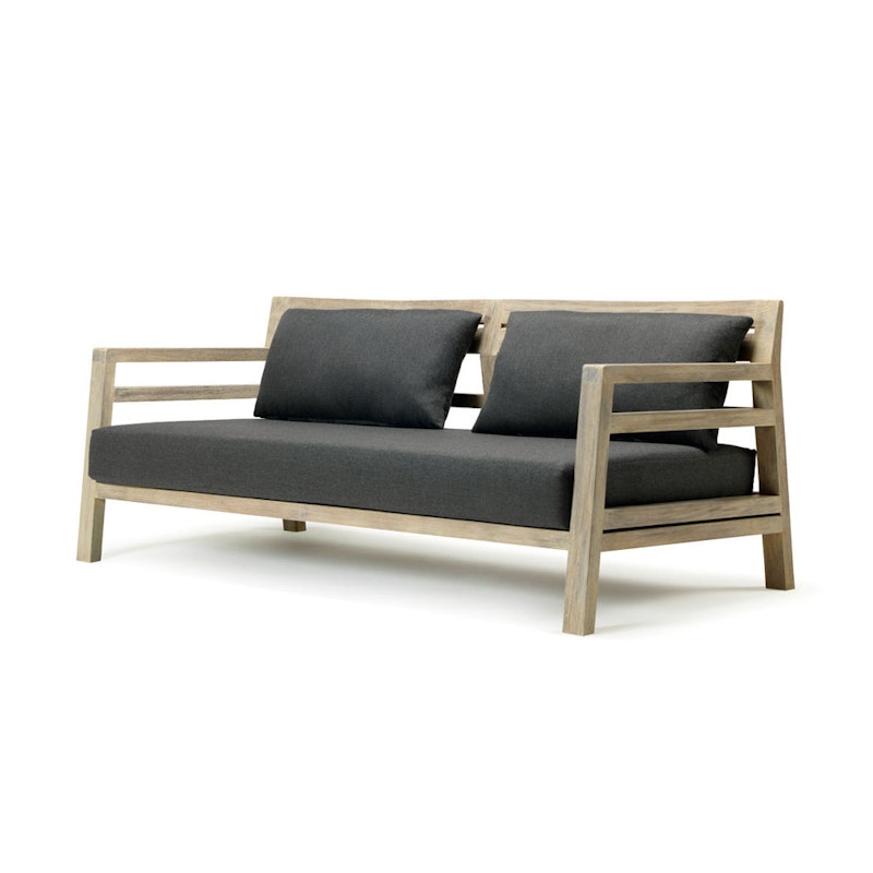 Costes Sofa 3-Sitzer, Pickled Teak