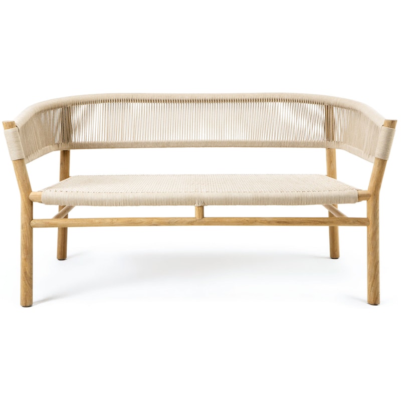 Kilt Sofa 2-Sitzer, Teak / Sand