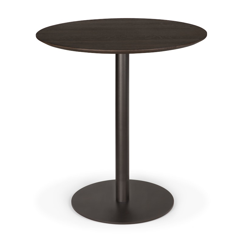 Blend Table Ø70 cm, Dark Bronze / Dark Stained Oak
