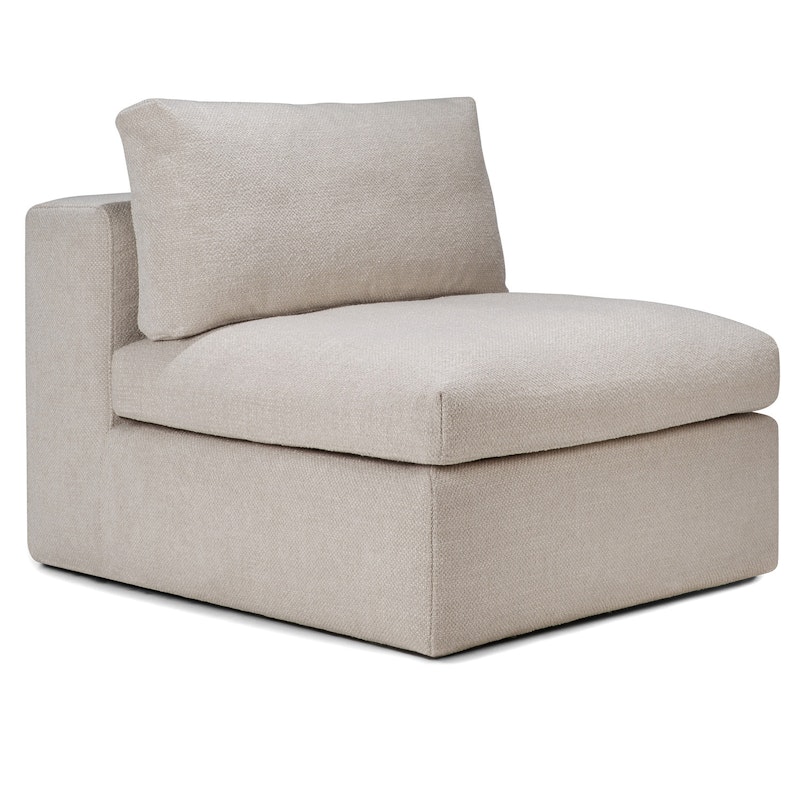 Mellow Sofa 1-Sitzer Abnehmbarer Bezug, Elfenbein