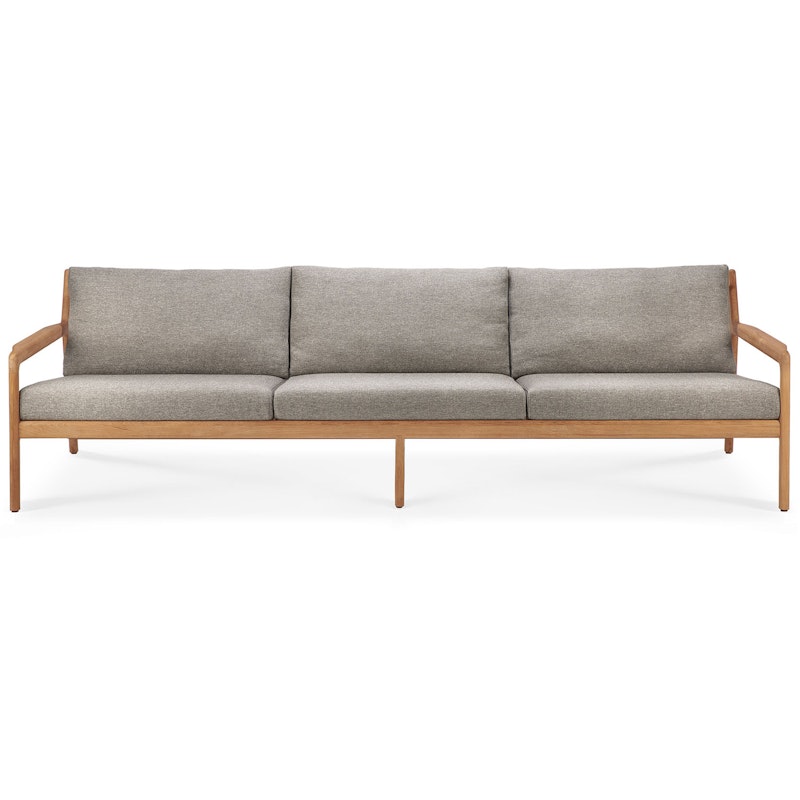 Teak Jack Sofa Outdoor Mocha, 3-Sitzer