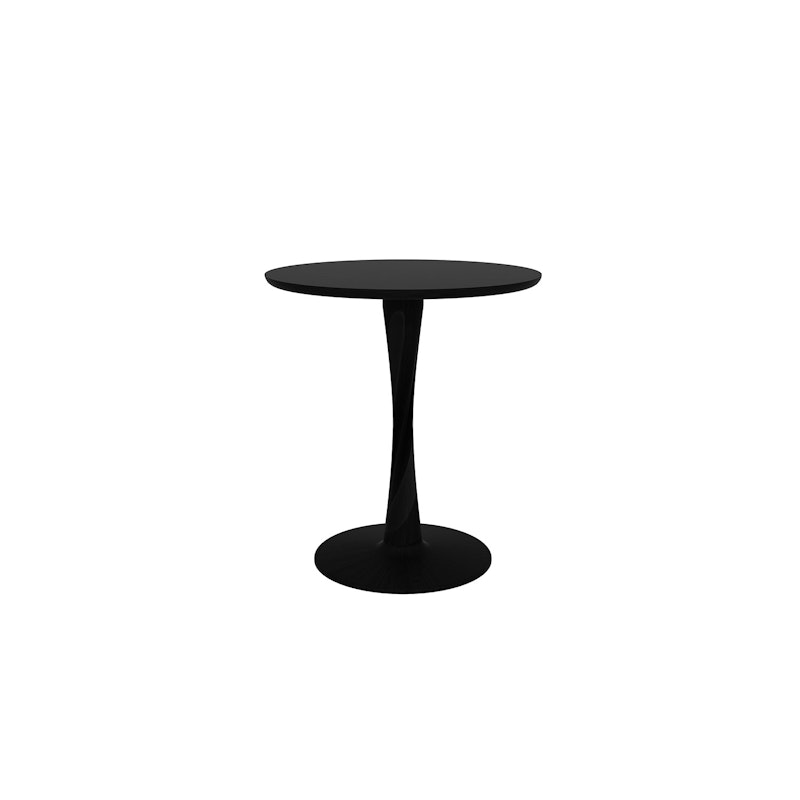 Torsion dining table Ø 70, Black