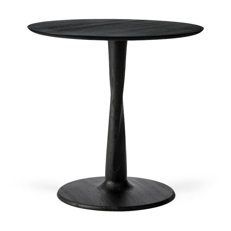 Torsion Table Ø70x69 Cm cm, Black Oak