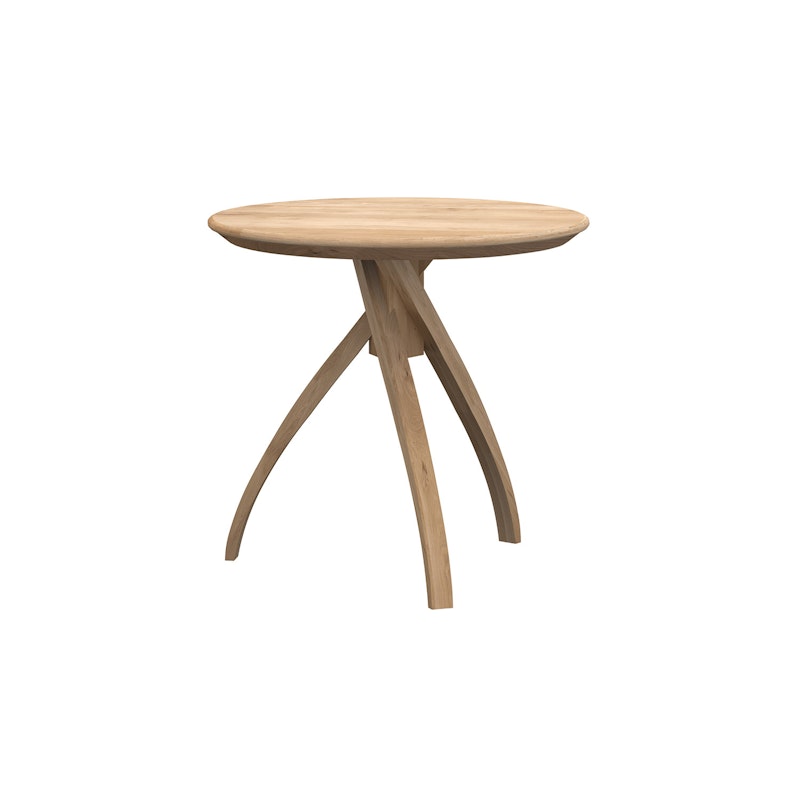 Twist side Table Ø 46, Oak