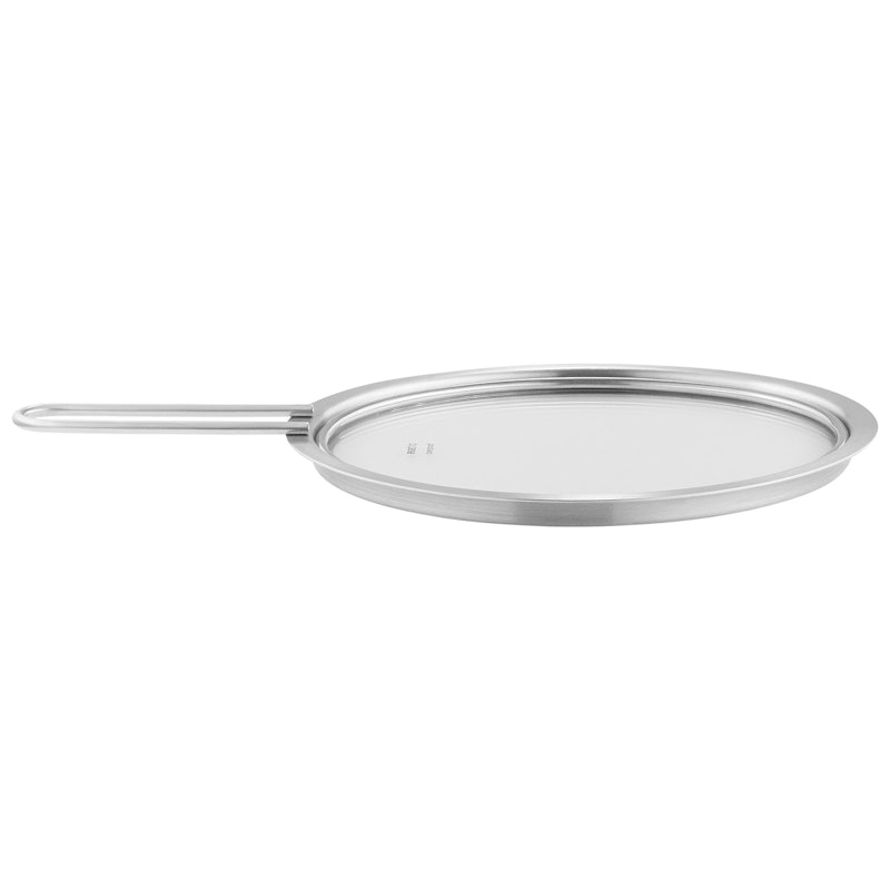 Glass Lid Brushed Steel, 20 cm
