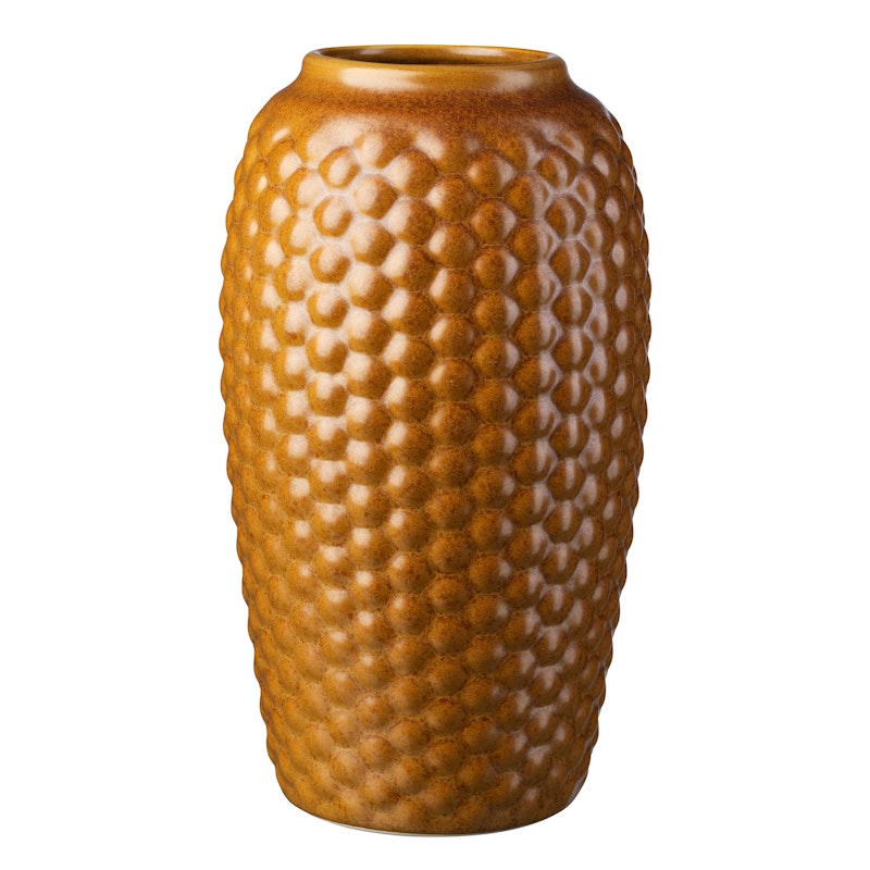 S8 Lupin Vase Schmal M, Golden Brown