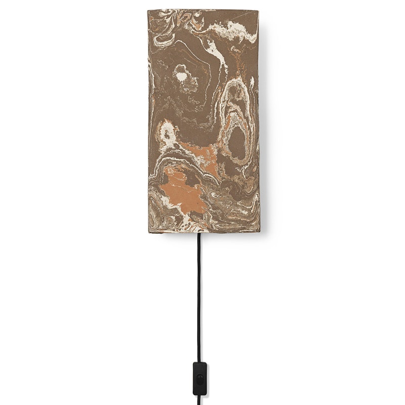 Argilla Rectangular Wandleuchte, Marble Mocha