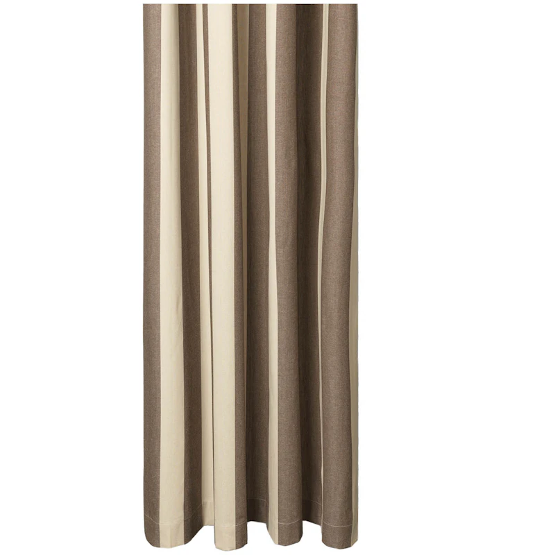 Chambray Shower Curtain 160x205 cm, Carob Brown